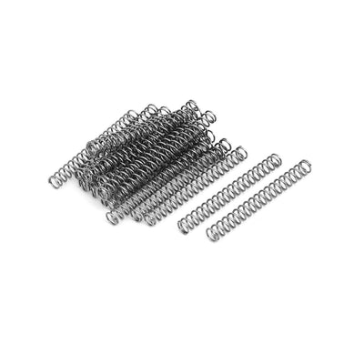 Harfington Uxcell 0.6mmx5mmx45mm 304 Stainless Steel Compression Springs Silver Tone 20pcs