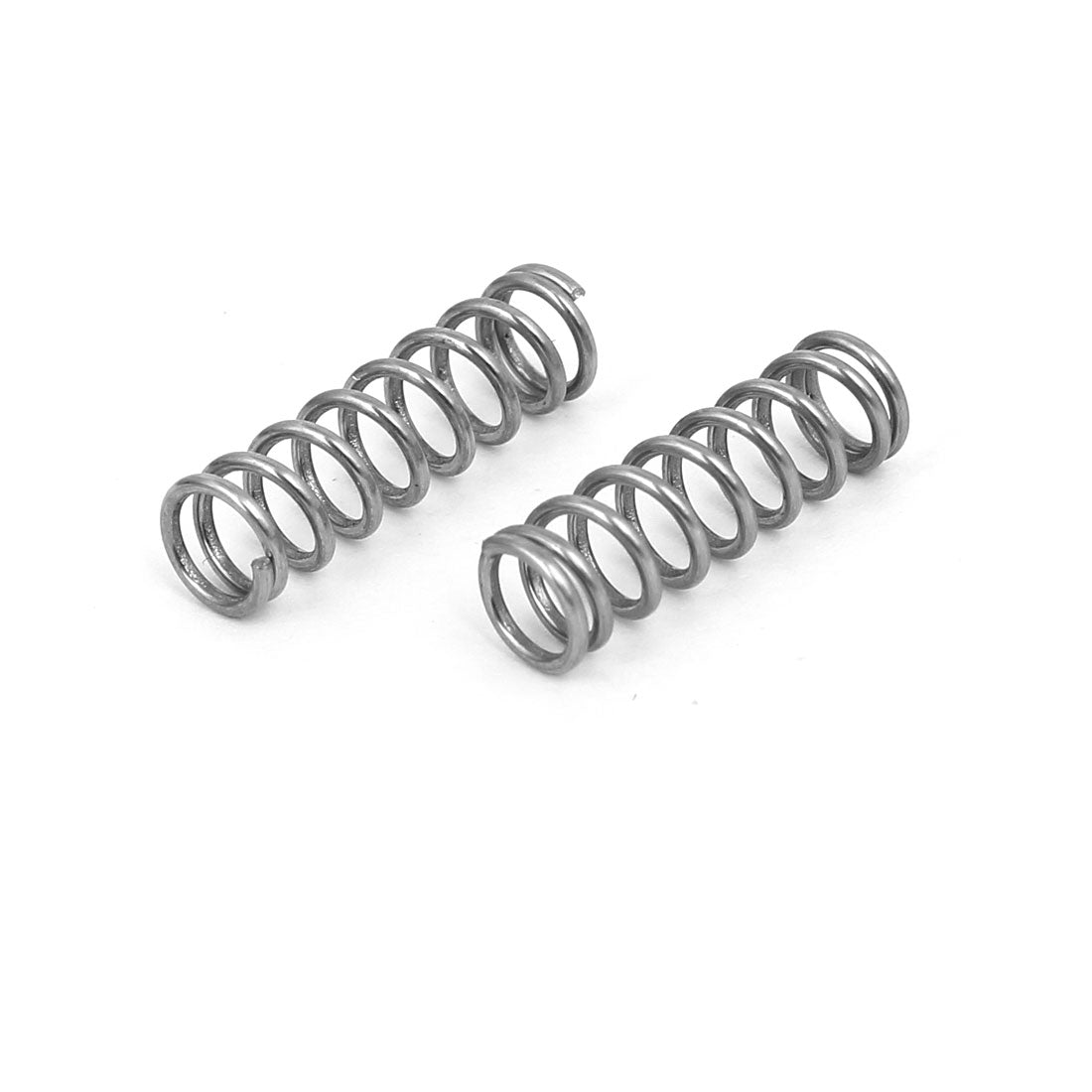 uxcell Uxcell 0.8mmx6mmx20mm 304 Stainless Steel Compression Springs Silver Tone 10pcs