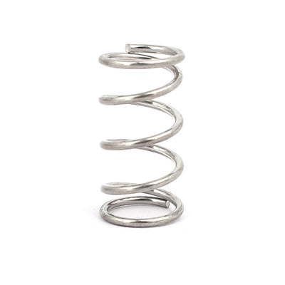 Harfington Uxcell 0.8mmx8mmx15mm 304 Stainless Steel Compression Springs Silver Tone 10pcs