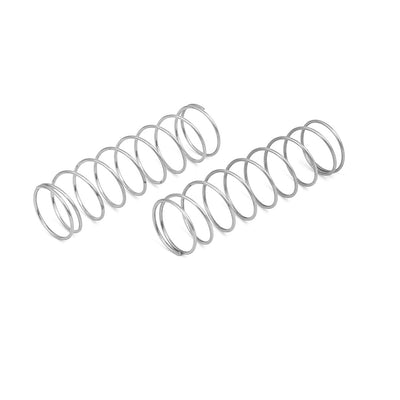Harfington Uxcell 0.8mmx14mmx50mm 304 Stainless Steel Compression Springs Silver Tone 20pcs