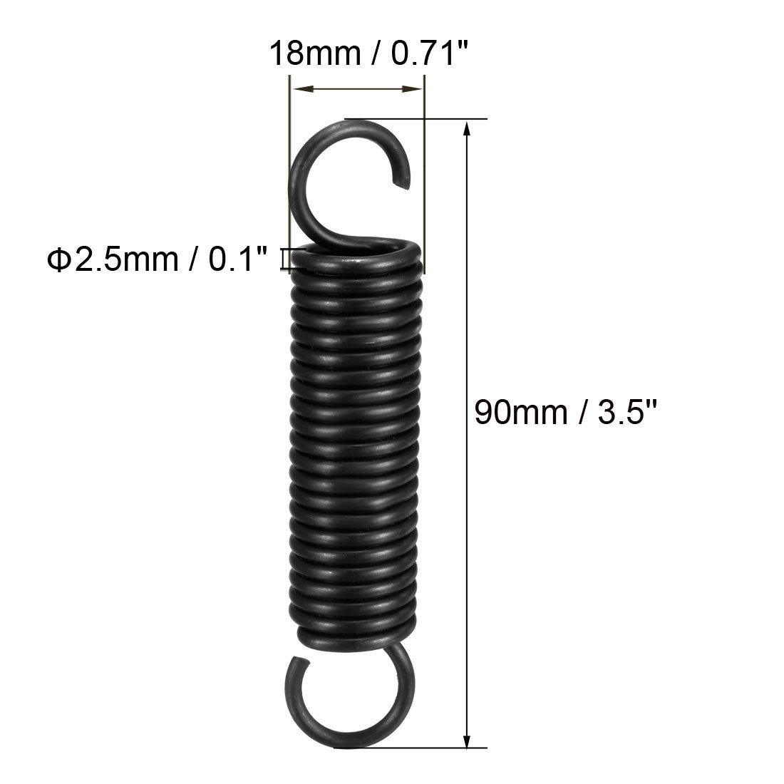 Harfington Free Length Spring Steel Tension Spring