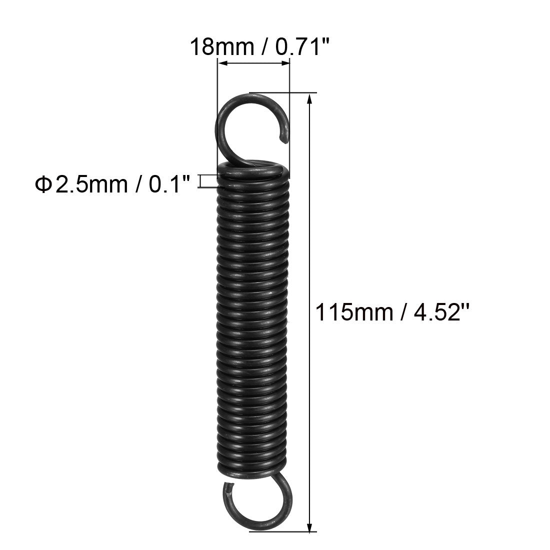 Harfington Free Length Spring Steel Tension Spring