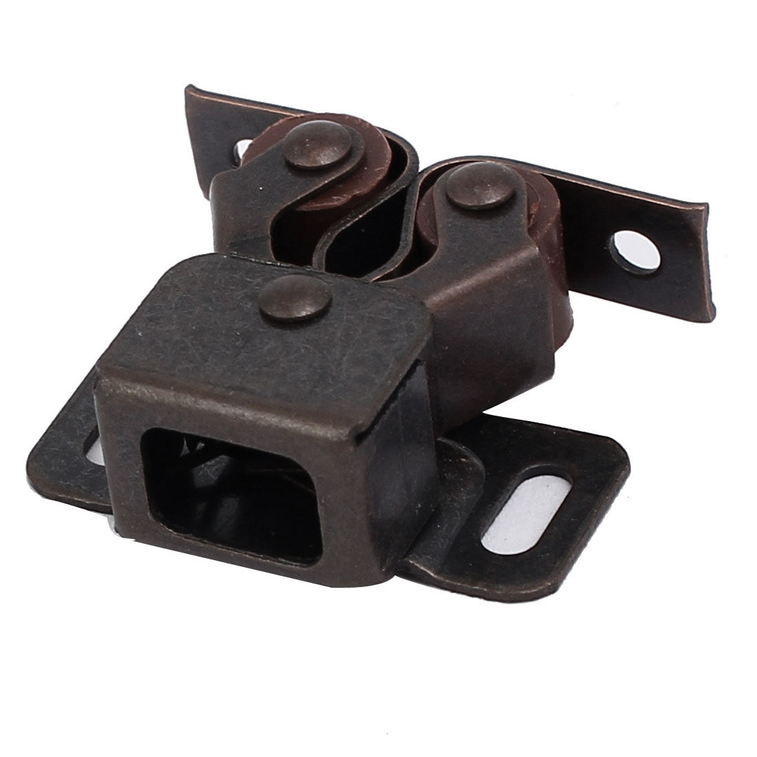 uxcell Uxcell Cupboard Closet Cabinet Metal Double Ball Roller Catch Latch Brown