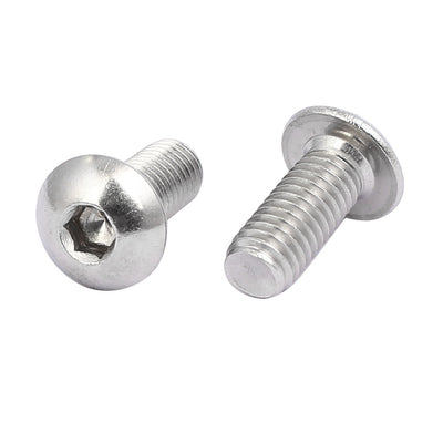 Harfington Uxcell M5x12mm 304 Stainless Steel Button Head Hex Socket Cap Screws Bolts 80pcs