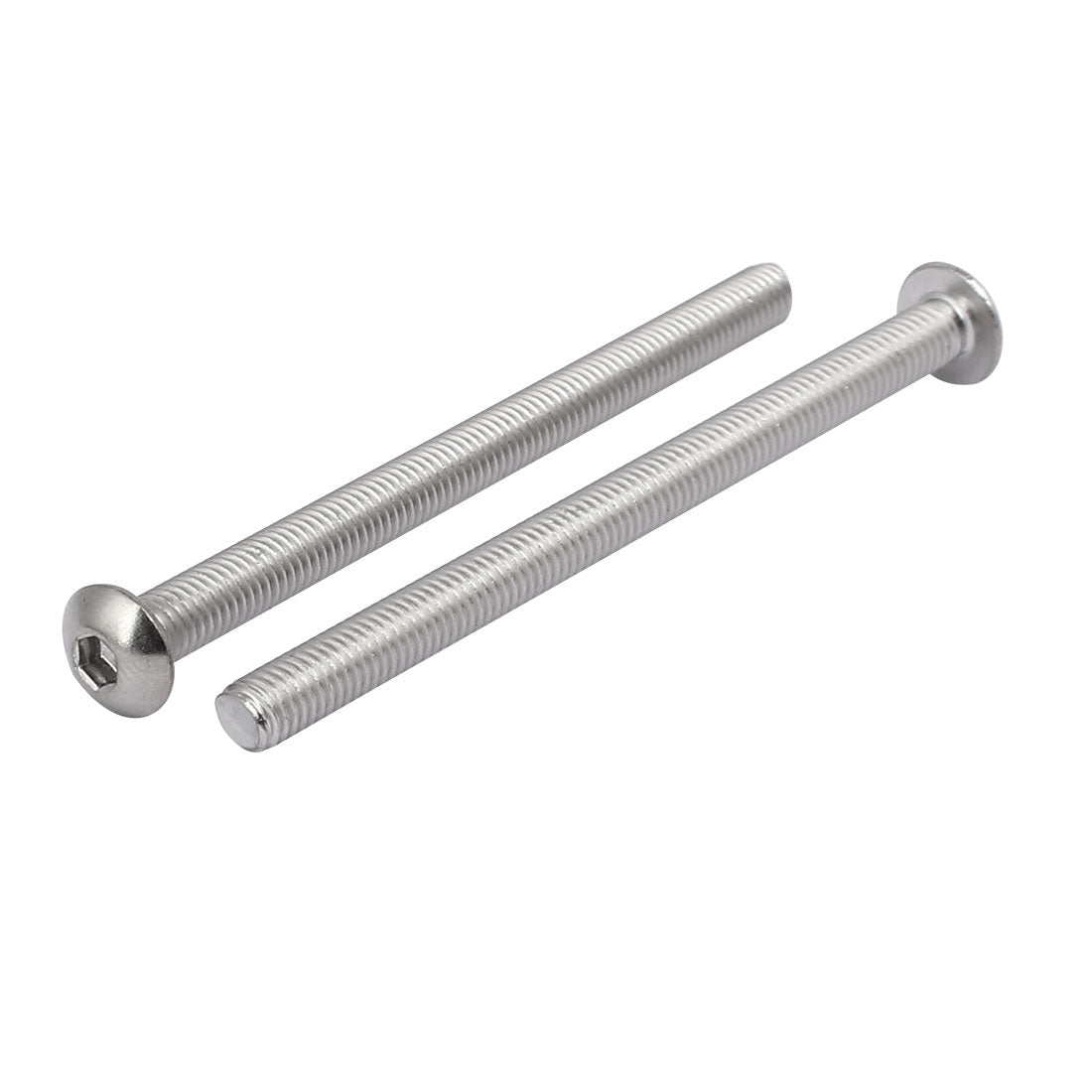 uxcell Uxcell 20 Stück M5x70mm 304 Edelstahl Knopfkopf Innensechskantschrauben Silberton de