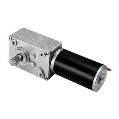 Harfington Uxcell DC 24V 20RPM High Torque Electric Power Speed Reduce Turbine Worm Gear Box Motor