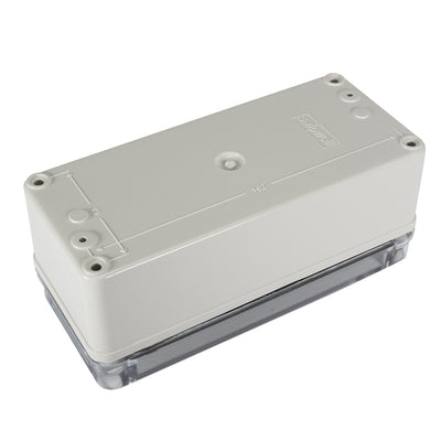 Harfington Uxcell 3.2"x7.1"x2.8"(80mmx180mmx70mm) ABS Junction Box Universal Project Enclosure w PC Transparent Cover