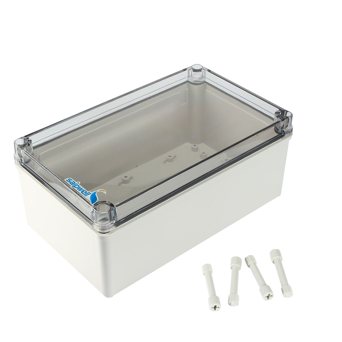 uxcell Uxcell 5.9"x9.8"x3.9"(150mmx250mmx100mm) ABS Junction Box Universal Project Enclosure w PC Transparent Cover