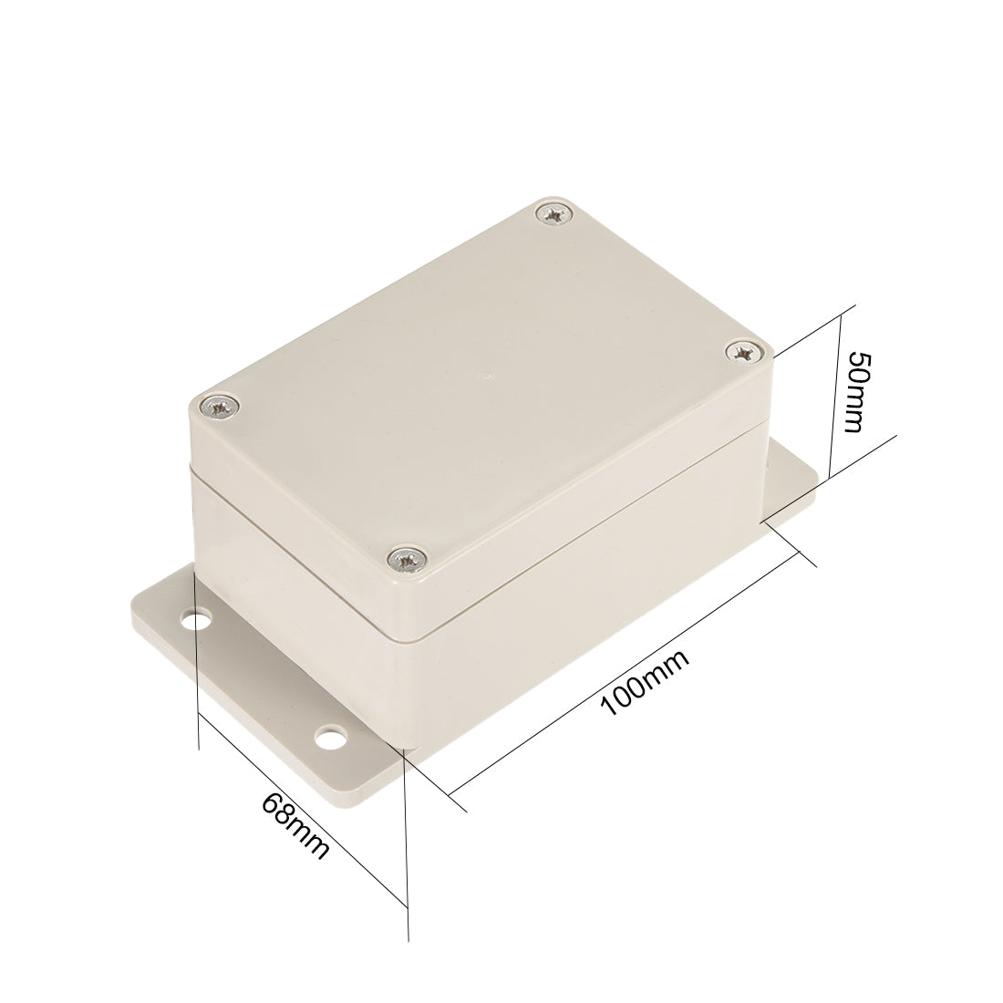 uxcell Uxcell 3,9"x2,67" x2"Hellgrau ABS Anschlussdose Universalgehäuse mit Festes Ohr DE de