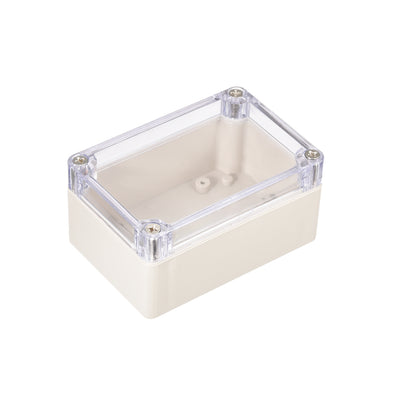 Harfington Uxcell 3.9"x2.7"x2"(100mm x 68mm x 50mm) ABS Junction Box Universal Project Enclosure w PC Transparent Cover