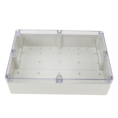 Harfington Uxcell 15"x10.2"x4.1"(380mmx260mmx105mm) ABS Junction Box Universal Project Enclosure w PC Transparent Cover