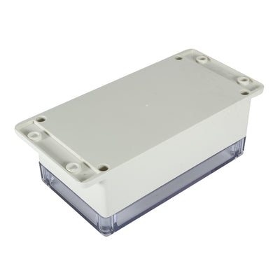 Harfington Uxcell 6.2"x3.5"x2.5"(158mmx90mmx64mm) ABS Junction Box Universal Project Enclosure w PC Transparent Cover