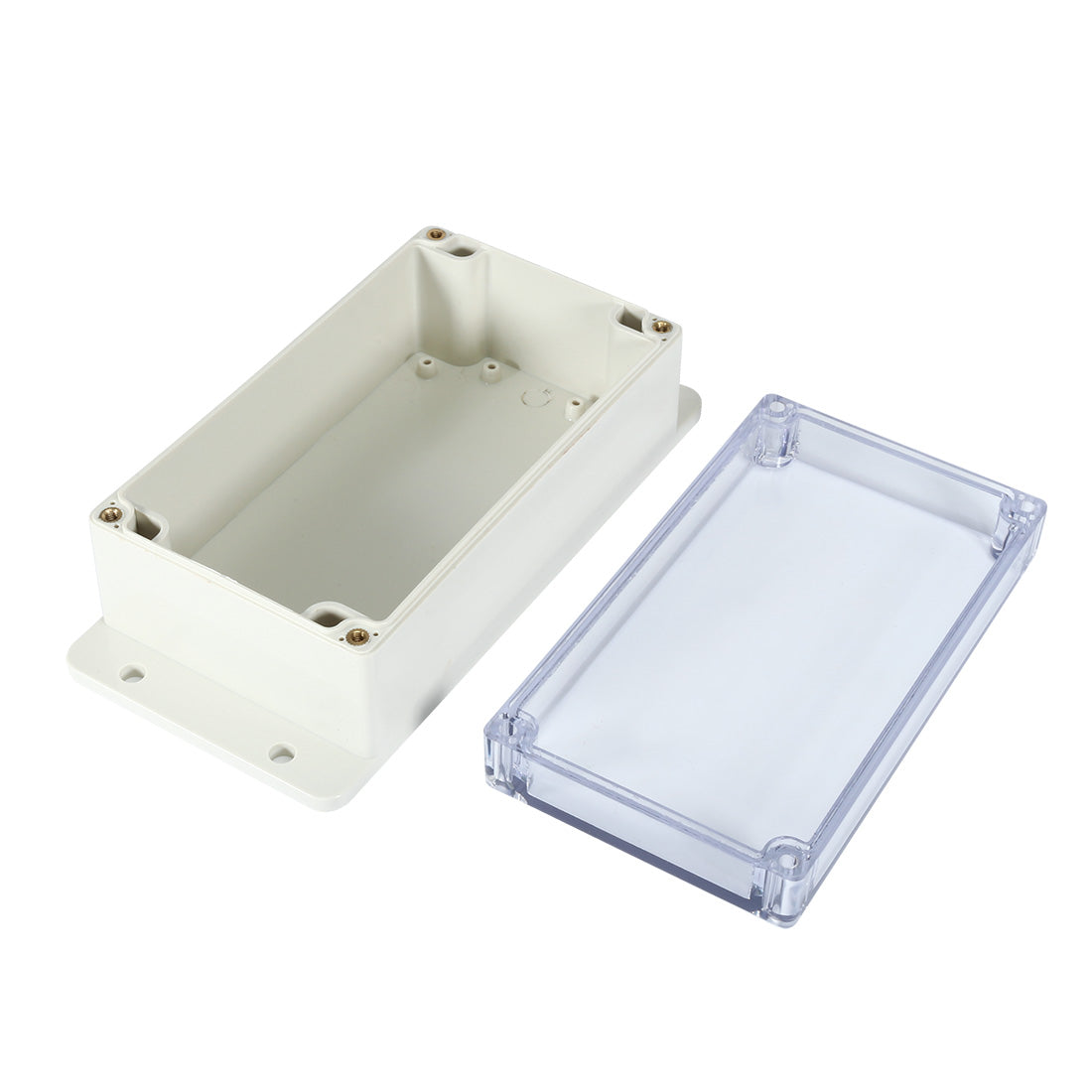 uxcell Uxcell 6.2"x3.5"x2.5"(158mmx90mmx64mm) ABS Junction Box Universal Project Enclosure w PC Transparent Cover