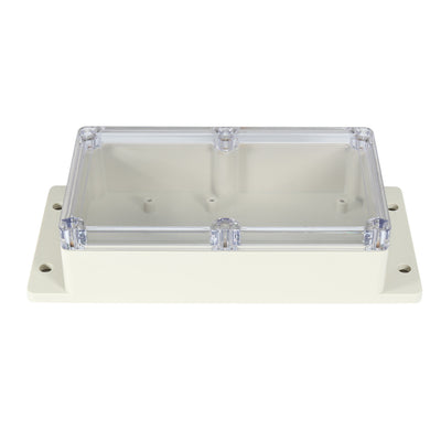 Harfington Uxcell 6.2"x3.5"x1.8"(158mmx90mmx46mm) ABS Junction Box Universal Project Enclosure w PC Transparent Cover