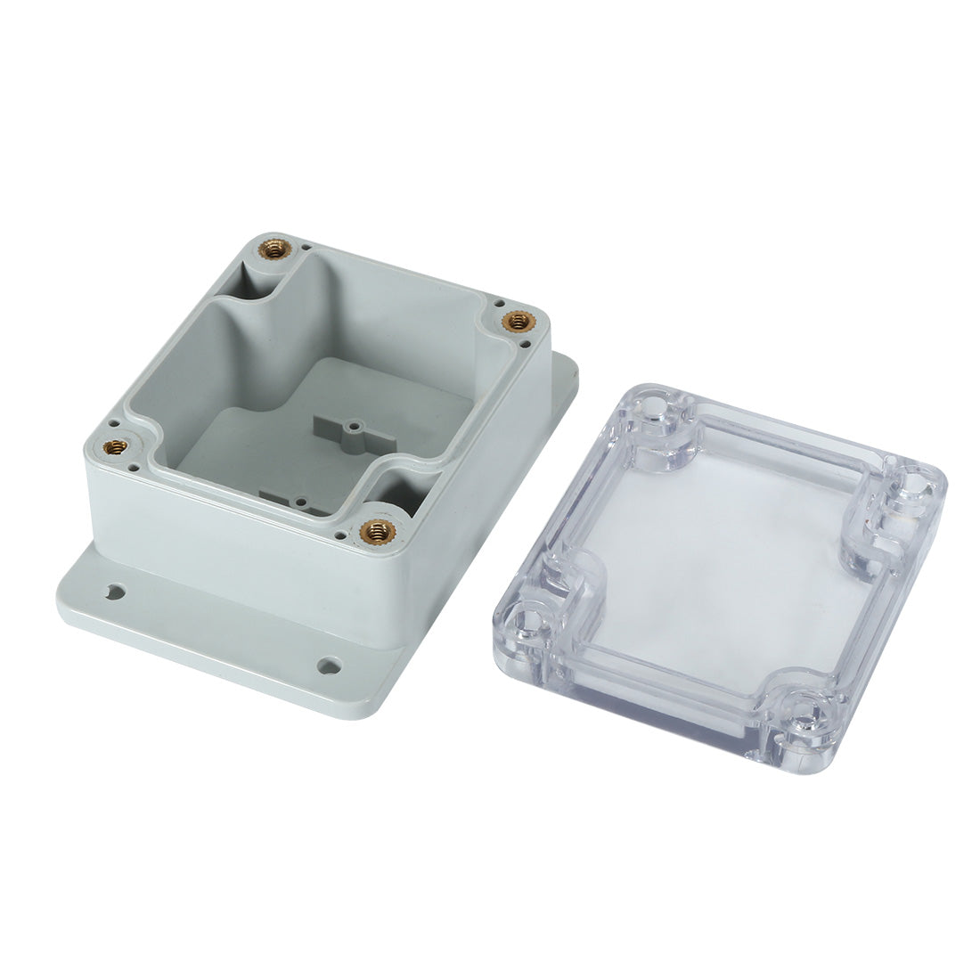 uxcell Uxcell 2.5"x2.3"x1.4"(63mmx58mmx35mm) ABS Junction Box Universal Project Enclosure w PC Transparent Cover