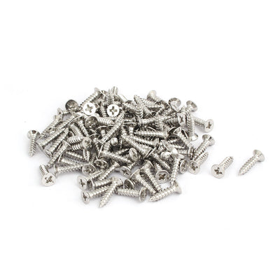 uxcell Uxcell 100pcs M4x15mm Edelstahl Kreuz Senkschraube flacher Kopf Schneidschraube DE de