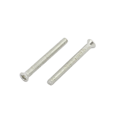 Harfington Uxcell 50 Stk M2x18mm Edelstahl Senkschrauben flachen Kopf Kreuzschlitz Maschinen Schraube DE