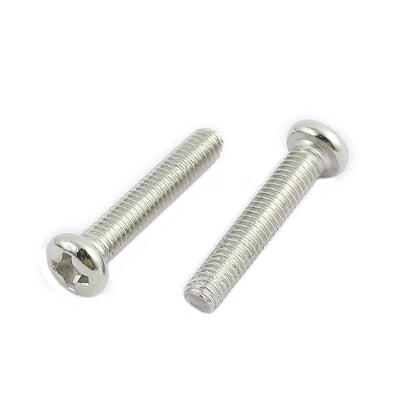 Harfington Uxcell 50Pcs M3 x 16mm Stainless Steel Pan Head Phillips Machine Screw Bolts