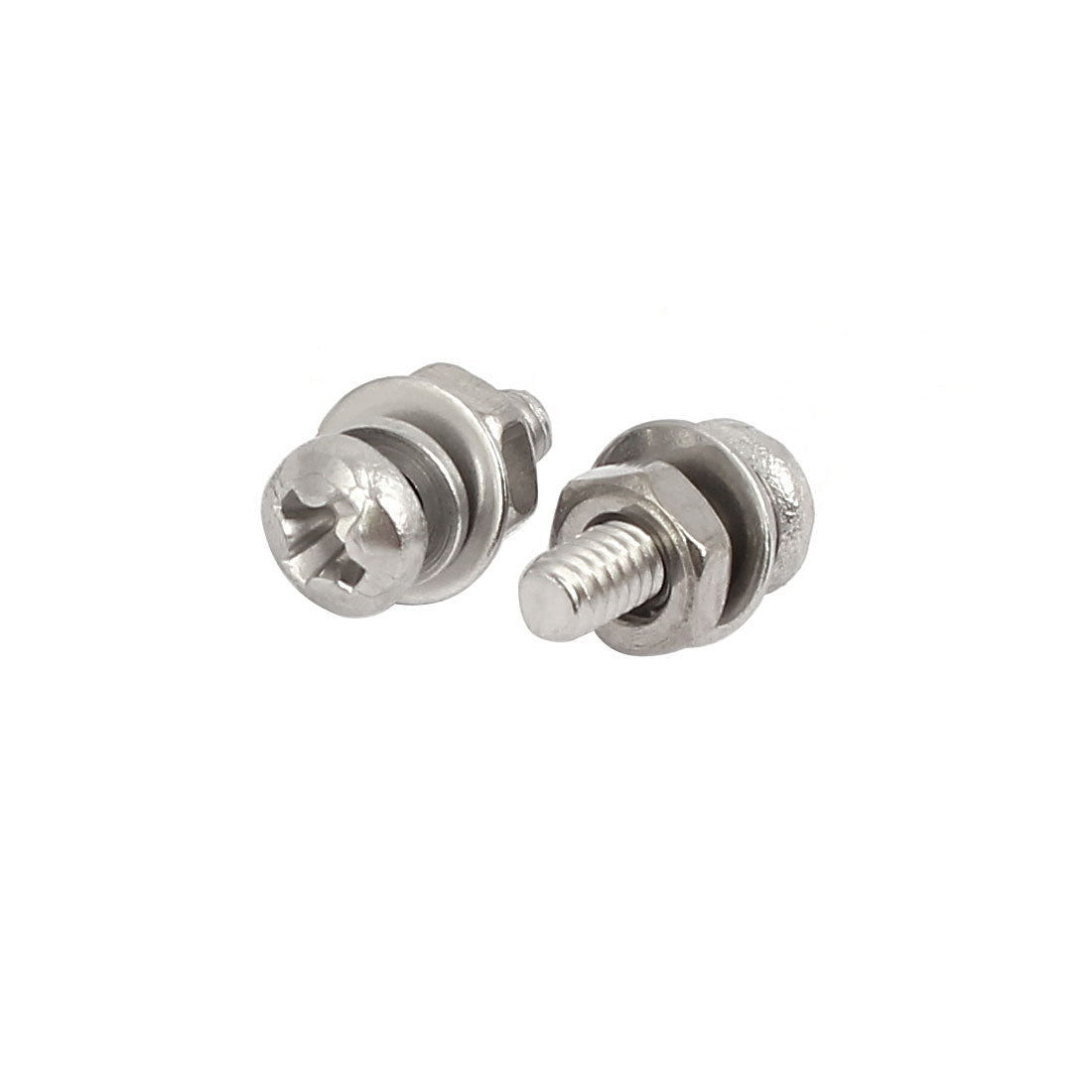 uxcell Uxcell 45 Sets M2x6mm 304 Edelstahl Kreuz flacher Kopf Bolzen Schraube mit Dichtung DE de