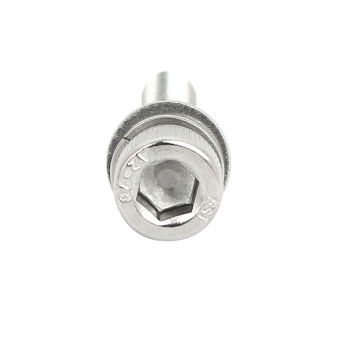 uxcell Uxcell M6x30mm 304 Stainless Steel Hex Socket Head Cap Bolt Screw Nut w Washer 8 Sets