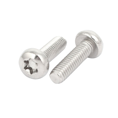 Harfington Uxcell M4x14mm 316 Stainless Steel Pan Head Torx Socket Cap Security Screw 15pcs