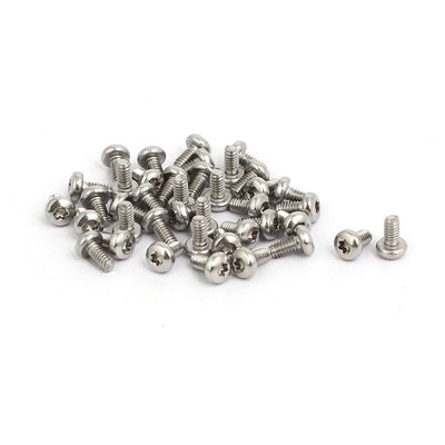 uxcell Uxcell M2 x 4mm 304 Stainless Steel Torx Pan Head Screws Bolts Fasteners 40pcs