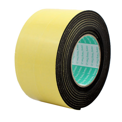 Harfington Uxcell 4M x 80mm x 3mm Single-side Adhesive Shockproof EVA Sponge Foam Tape Yellow