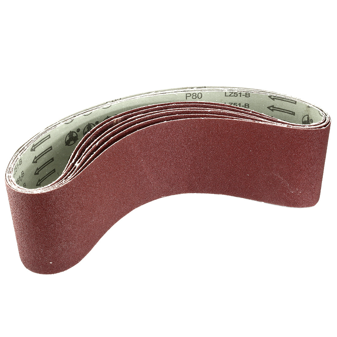 uxcell Uxcell 4-Inch x 36-Inch Aluminum Oxide Sanding Belt 80 Grits Lapped Joint 6pcs