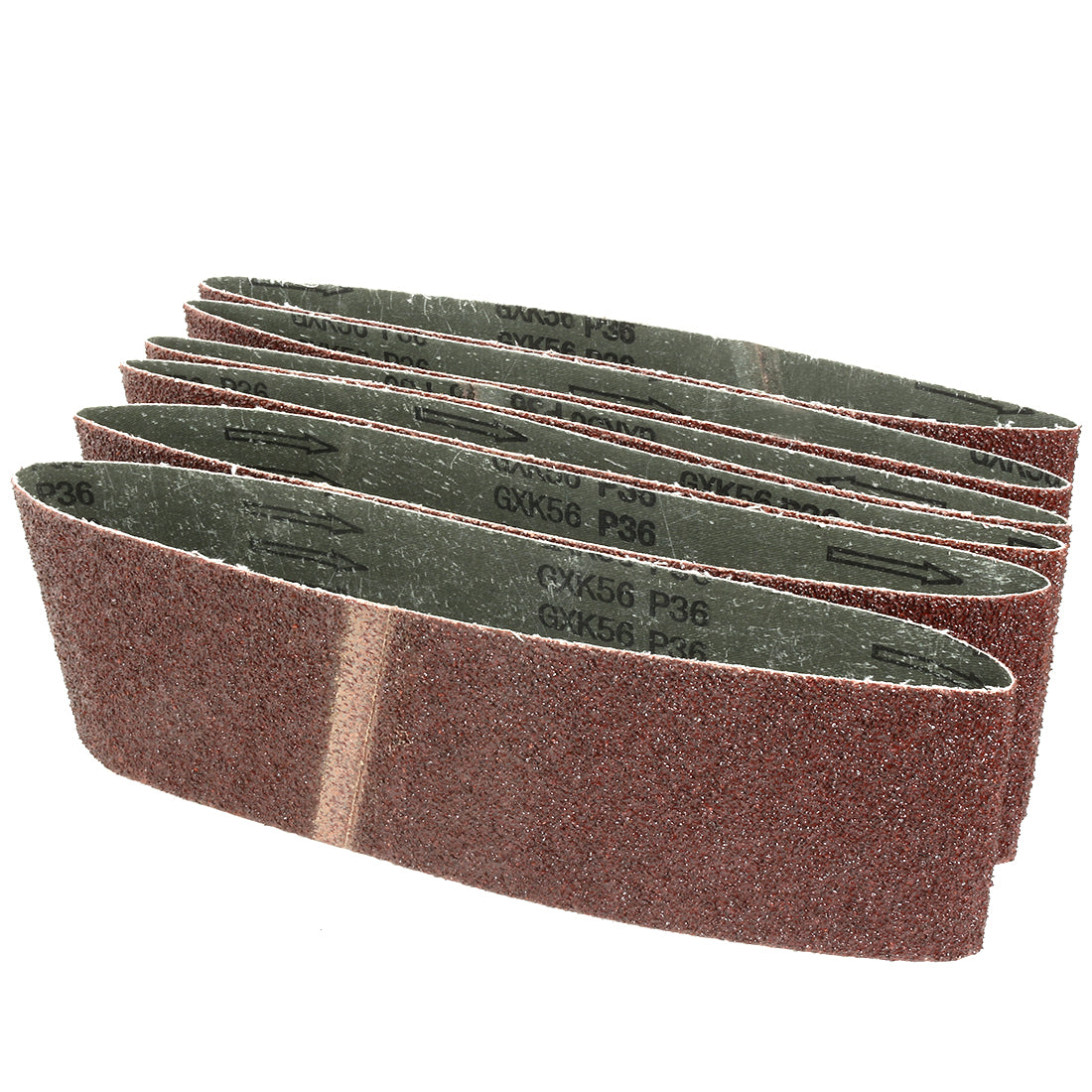 uxcell Uxcell 4-Inch x 24-Inch Aluminum Oxide Sanding Belt 36 Grits Lapped Joint 6pcs