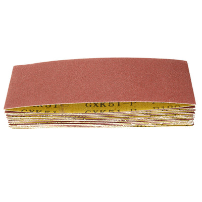 Harfington Uxcell 3-Inch x 18-Inch Aluminum Oxide Sanding Belt 120 Grits Lapped Joint 10pcs