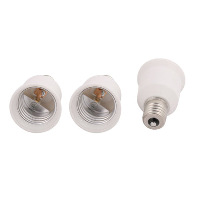 Harfington Uxcell 3 Pcs E17 to E26 LED Bulb Base Adapter Converter Light Socket Lamp Holder