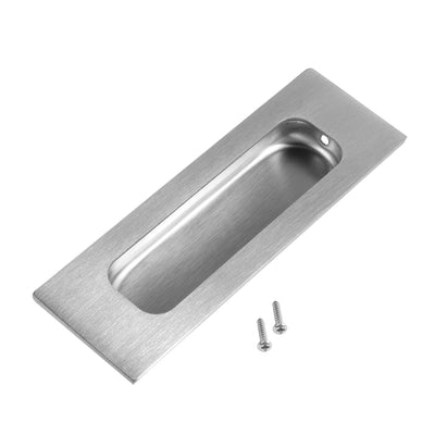 uxcell Uxcell 120mm x 40mm Eingelassener Schiebetür Griff Flach Ziehen 304 Edelstahl DE de