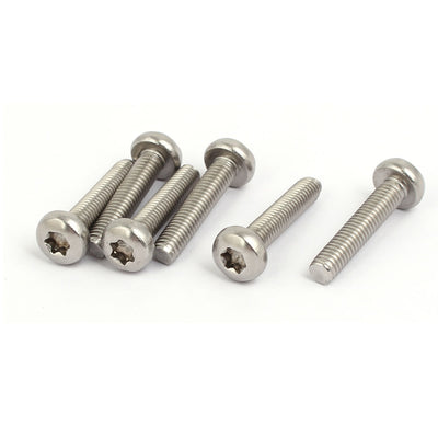 uxcell Uxcell M6x30mm 304 Edelstahl Knopfkopf Torx Sockelschrauben Befestigungselemente 6 Stück DE de