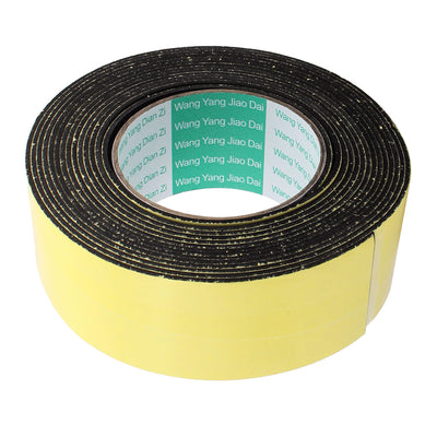 Harfington Uxcell 2Pcs 50mm Width 2mm Thickness EVA Single Side Sponge Foam Tape 5 Meters Length