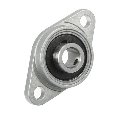 Harfington Uxcell 2pcs KFL08 8mm Bore, Zinc Alloy Pillow Block Flange Bearing, Self-Alignment