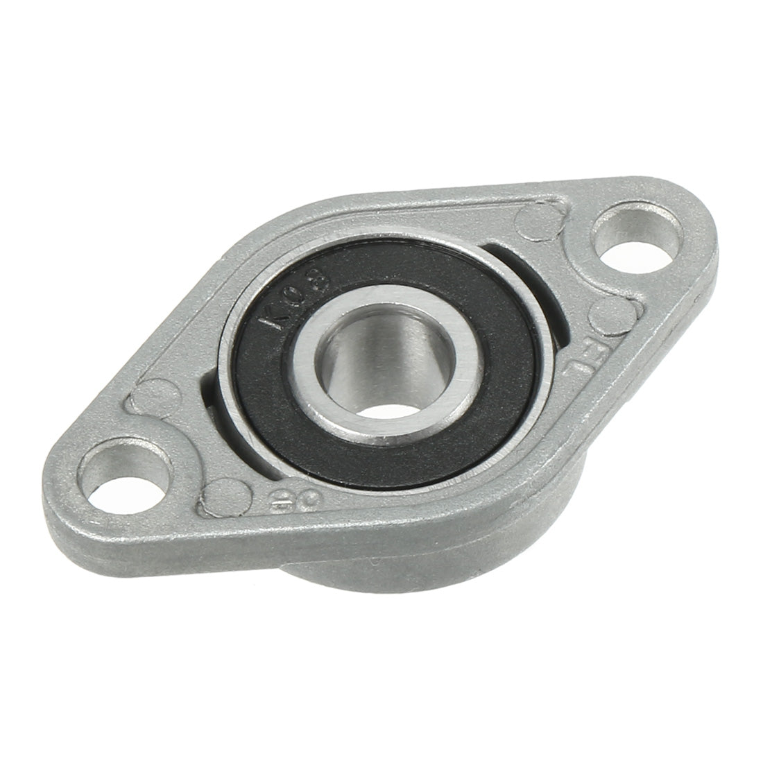 uxcell Uxcell 2pcs KFL08 8mm Bore, Zinc Alloy Pillow Block Flange Bearing, Self-Alignment