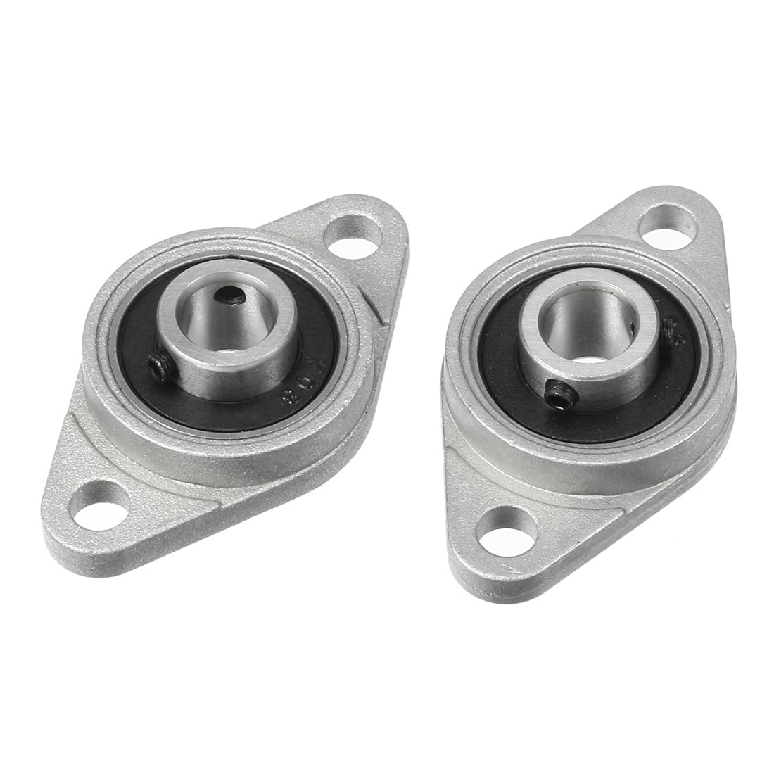 uxcell Uxcell 2pcs KFL08 8mm Bore, Zinc Alloy Pillow Block Flange Bearing, Self-Alignment