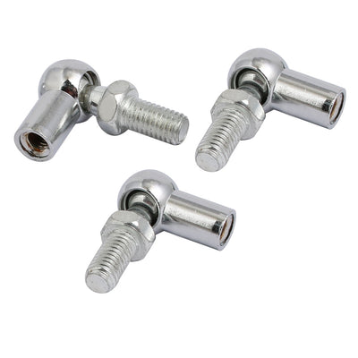 uxcell Uxcell 3stk. Gelenkkopf Kugellager mit Bolzen, Recht-Hand Innengewinde M6x1,0mm und Recht-Hand Außengewinde M8x1,25mm, 45# Stahl Kugelbuchse Endfitting