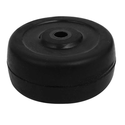 Harfington Rubber Wheel Skateboard Trolley Caster Pulley Black