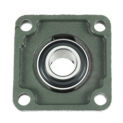 Harfington Uxcell Pillow Block Cast Bearing UCF206 30mm Mounted Bear Square Flange Green