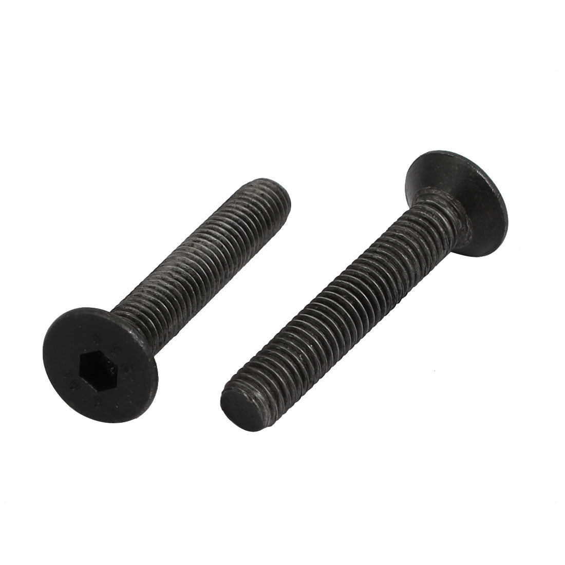 uxcell Uxcell 2pcs M5x30mm Flat Countersunk Head Hex Socket Left Hand Thread Bolt DIN7991