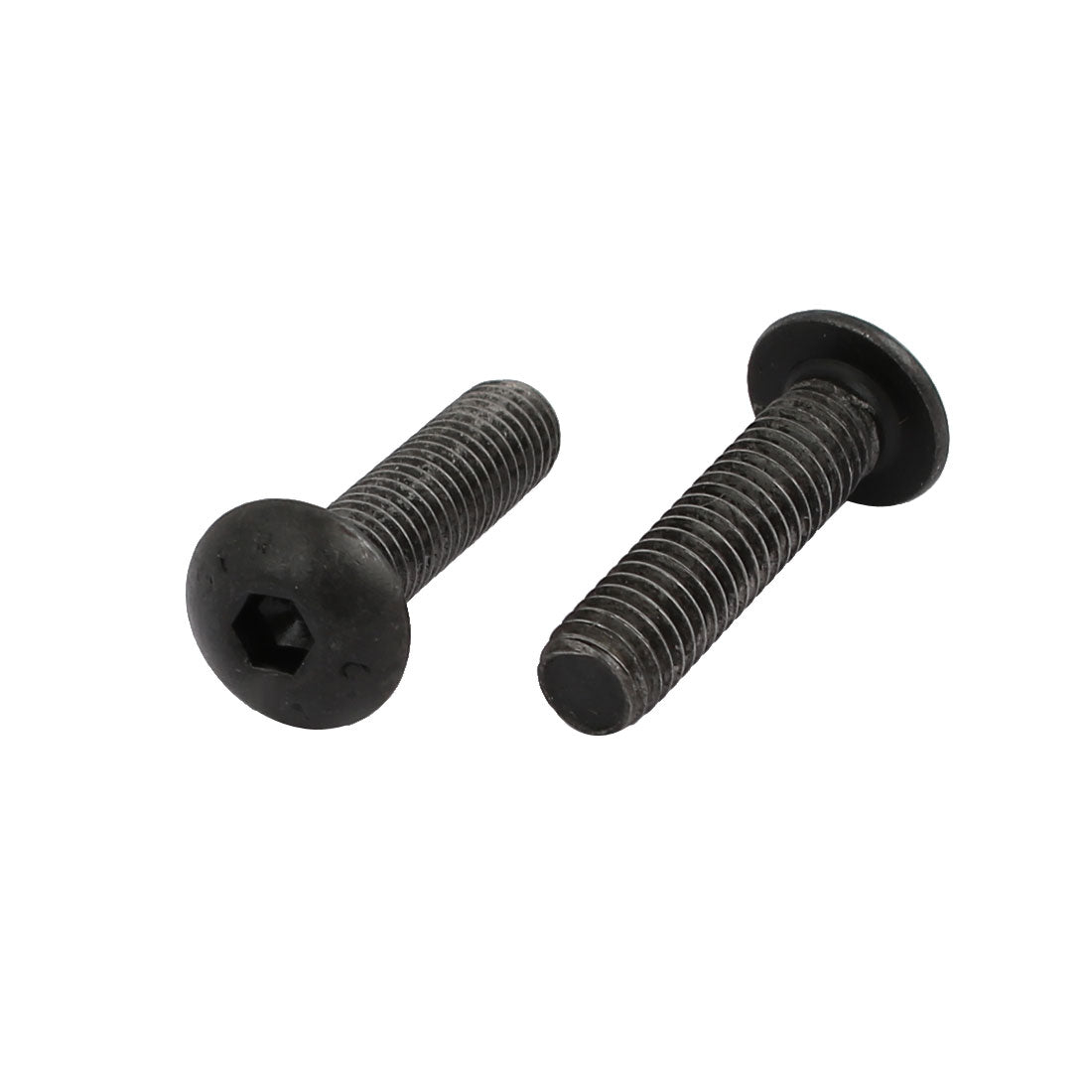 uxcell Uxcell 4pcs M5x20mm 10.9 Grade Hex Socket Reverse Left Hand Thread Screw Bolt Black