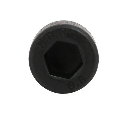 Harfington Uxcell 8.8 Grade M8x35mm Fully Threaded Hex Socket Drive Left Hand Thread Bolt Black