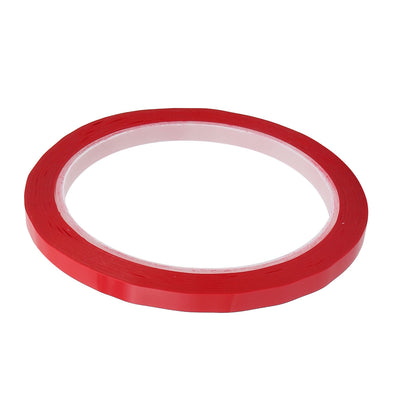 Harfington Uxcell 6mm Width 50 Meters Length PET Self Adhesive Electrical Insulation Tape Red