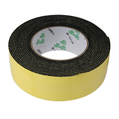 Harfington Uxcell 2pcs 16.5Ft Length 45mm x 2mm Single Side Adhesive EVA Sponge Tape Yellow