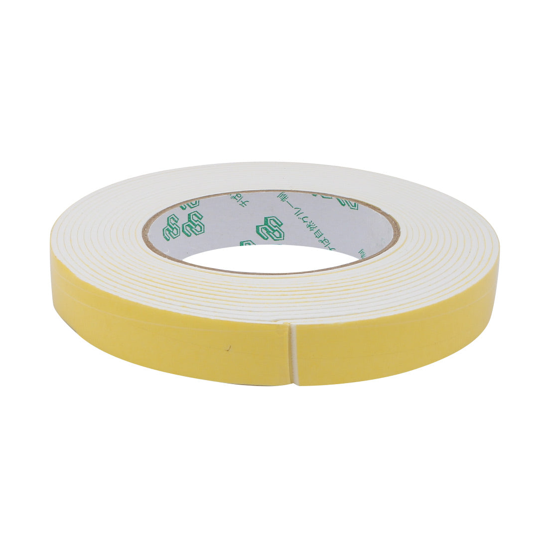 uxcell Uxcell 25mm Width 2mm Thick Single Side Sealed Shockproof Sponge Tape White 5M Length