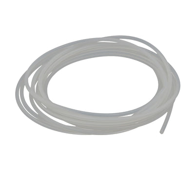 Harfington Uxcell 1mm x 2mm High Temp Resistant Silicone Rubber Tube Hose Pipe Milky 2 Meters Long