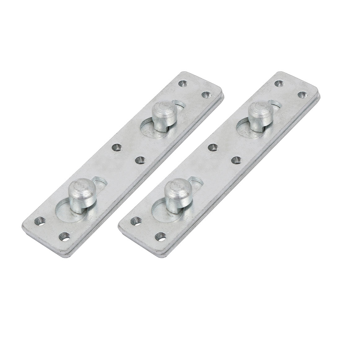 uxcell Uxcell 5-inch Length No-Mortise Bed Hinge Rail Bracket Connecting Fittings 2 Sets