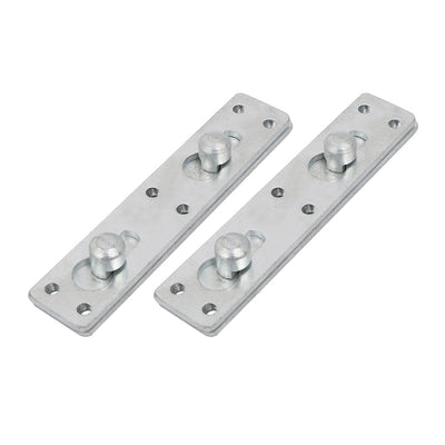 Harfington Uxcell 5-inch Length No-Mortise Bed Hinge Rail Bracket Connecting Fittings 2 Sets