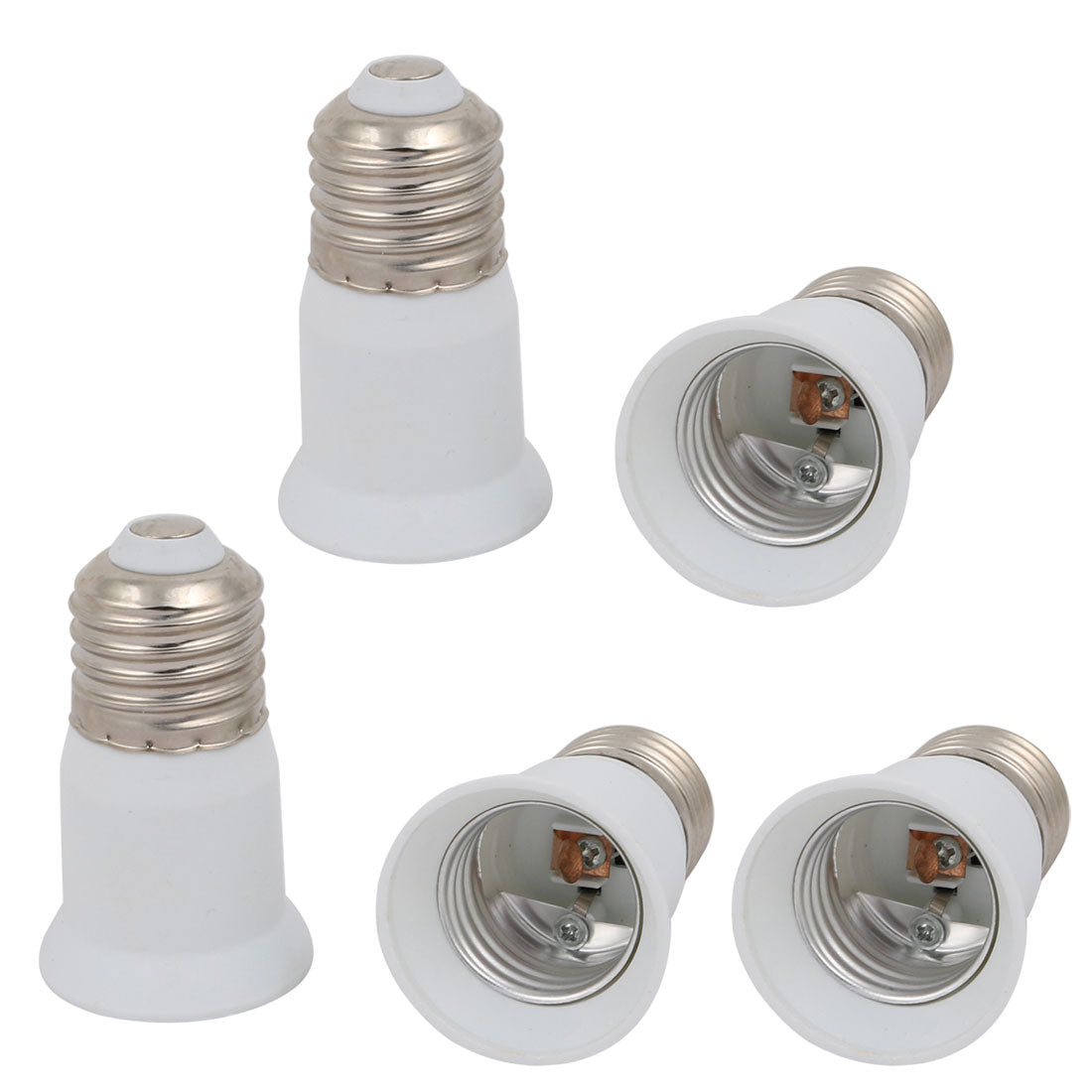 uxcell Uxcell 5pcs E27 to E27 Extender Adapter Converter Lamp Bulb Socket Holder Lengthened